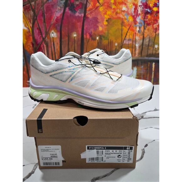 Salomon XT-6 Mindful 3 S Lab Size 13 Men\'s Vanilla Ice Orchid Petal main image 4